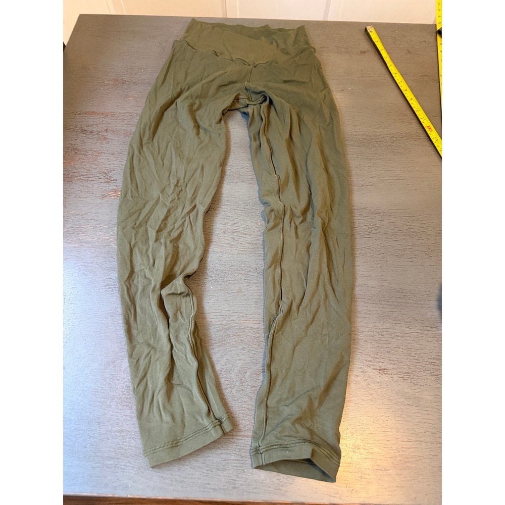 OFFLINE by Aerie Real Me Crossover 7/8 Leggings Olive Green High Rise Medium